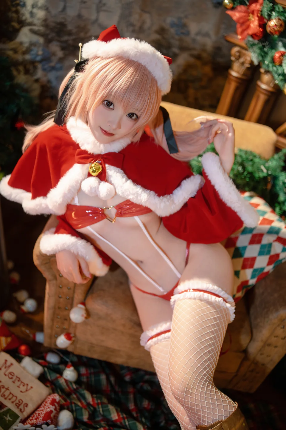 Bangni邦尼 - No.063 圣诞甜心 [80P,3V-3.12GB] tg@simisebaisi 【丝足阁】015.webp